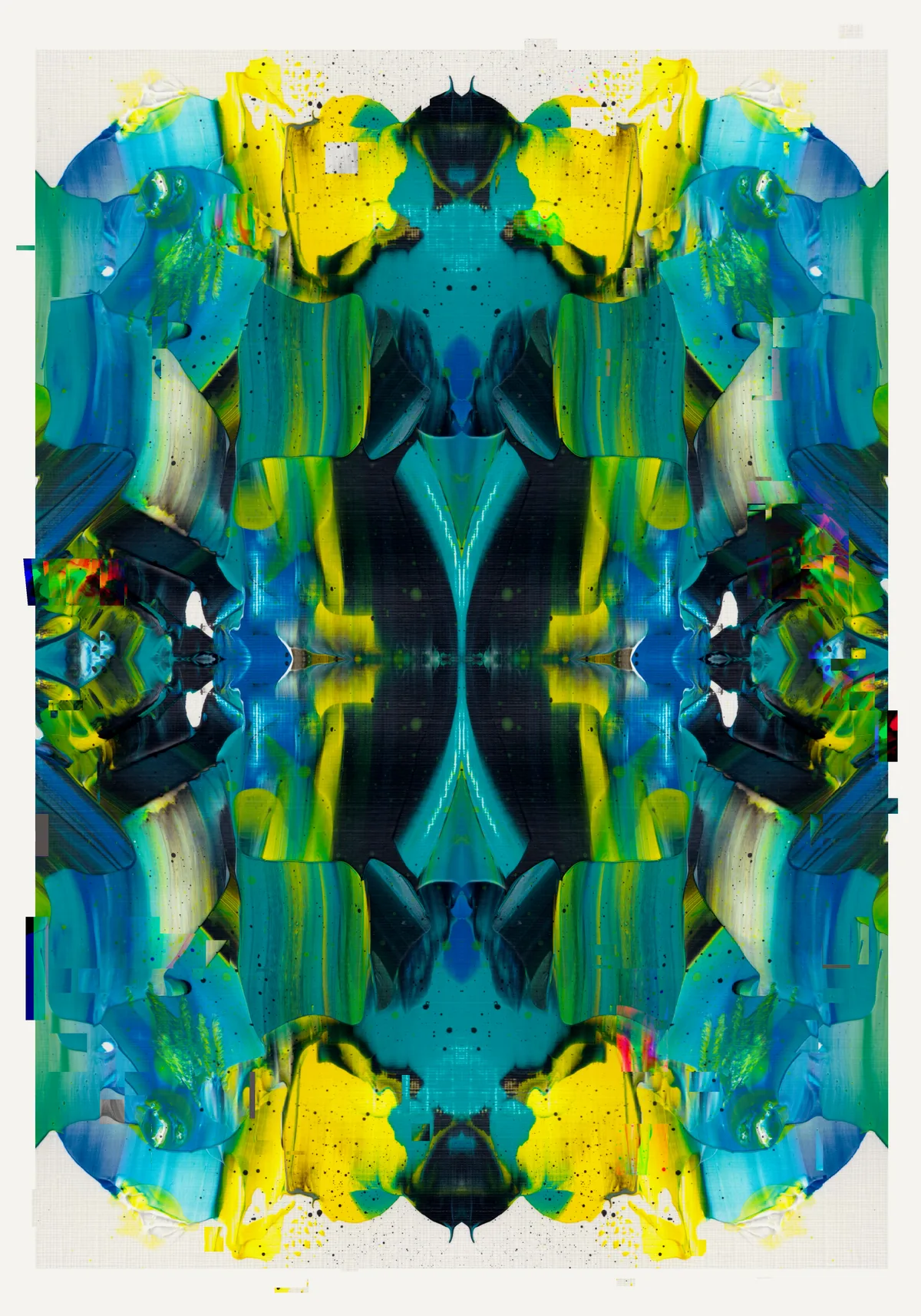 Birds and the Bees by moonshot104 · acrylic on paper