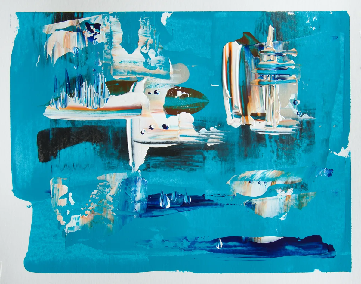 By the River by moonshot104 · acrylic on paper