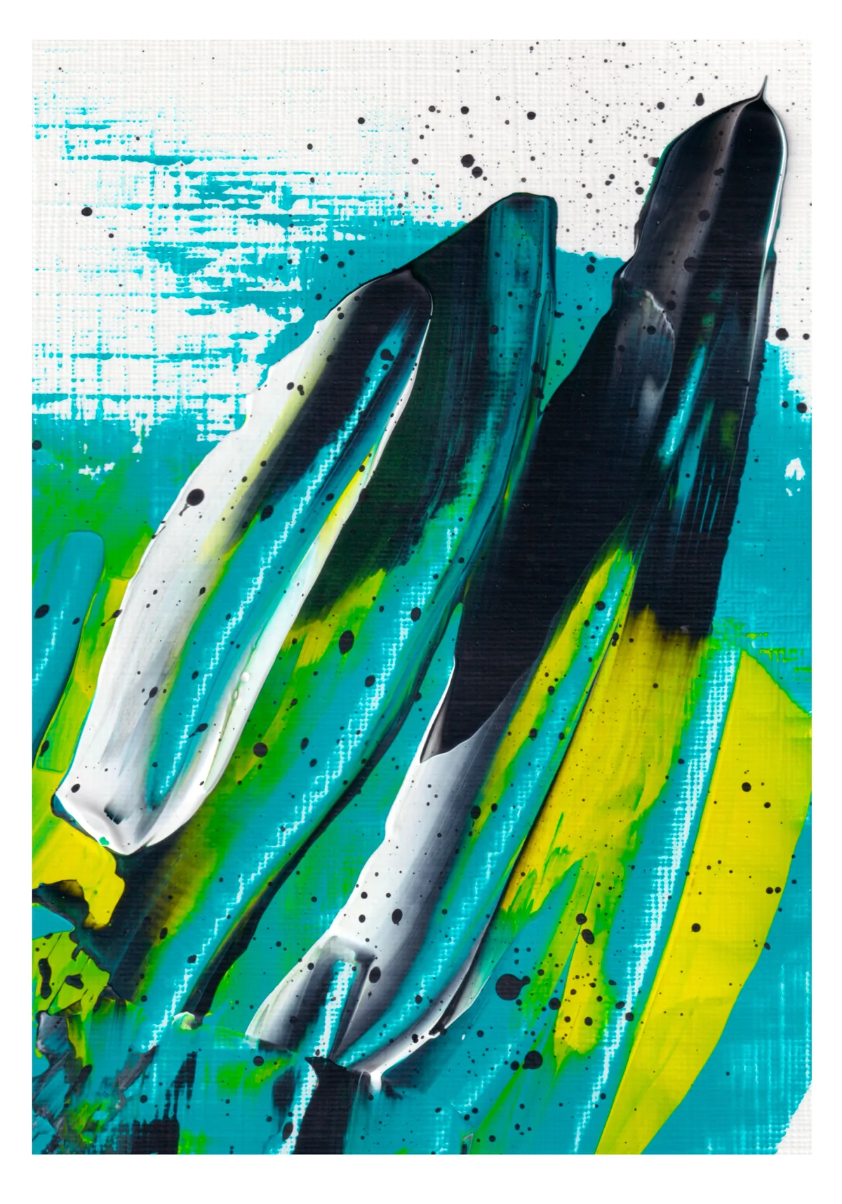 Feathers by moonshot104 · acrylic on paper