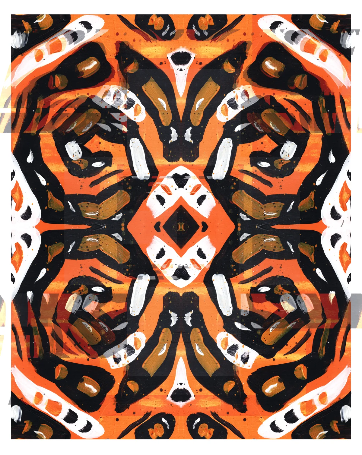 The Wolf and the Snake by moonshot104 · acrylic on paper