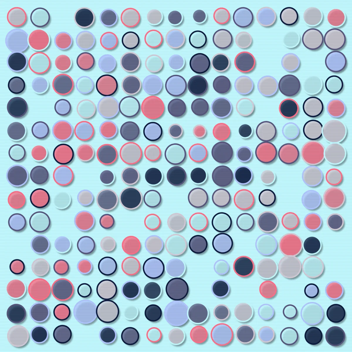 Cyber Circles Grid #2 by moonshot104