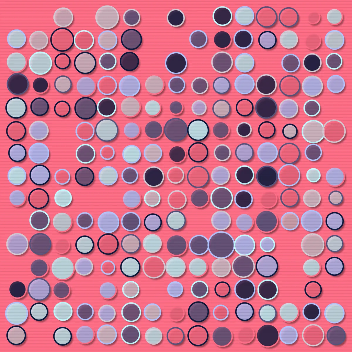 Cyber Circles Grid #3 by moonshot104