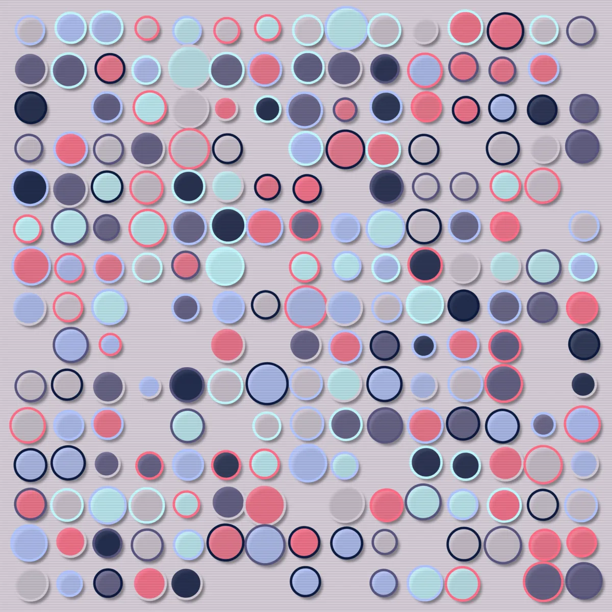 Cyber Circles Grid #4 by moonshot104